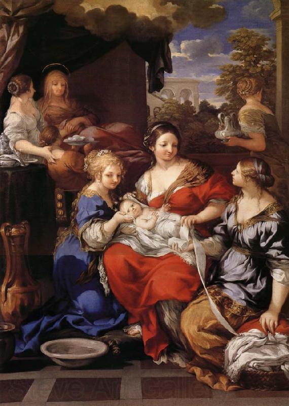 Pietro da Cortona La Nativite de la Vierge Norge oil painting art